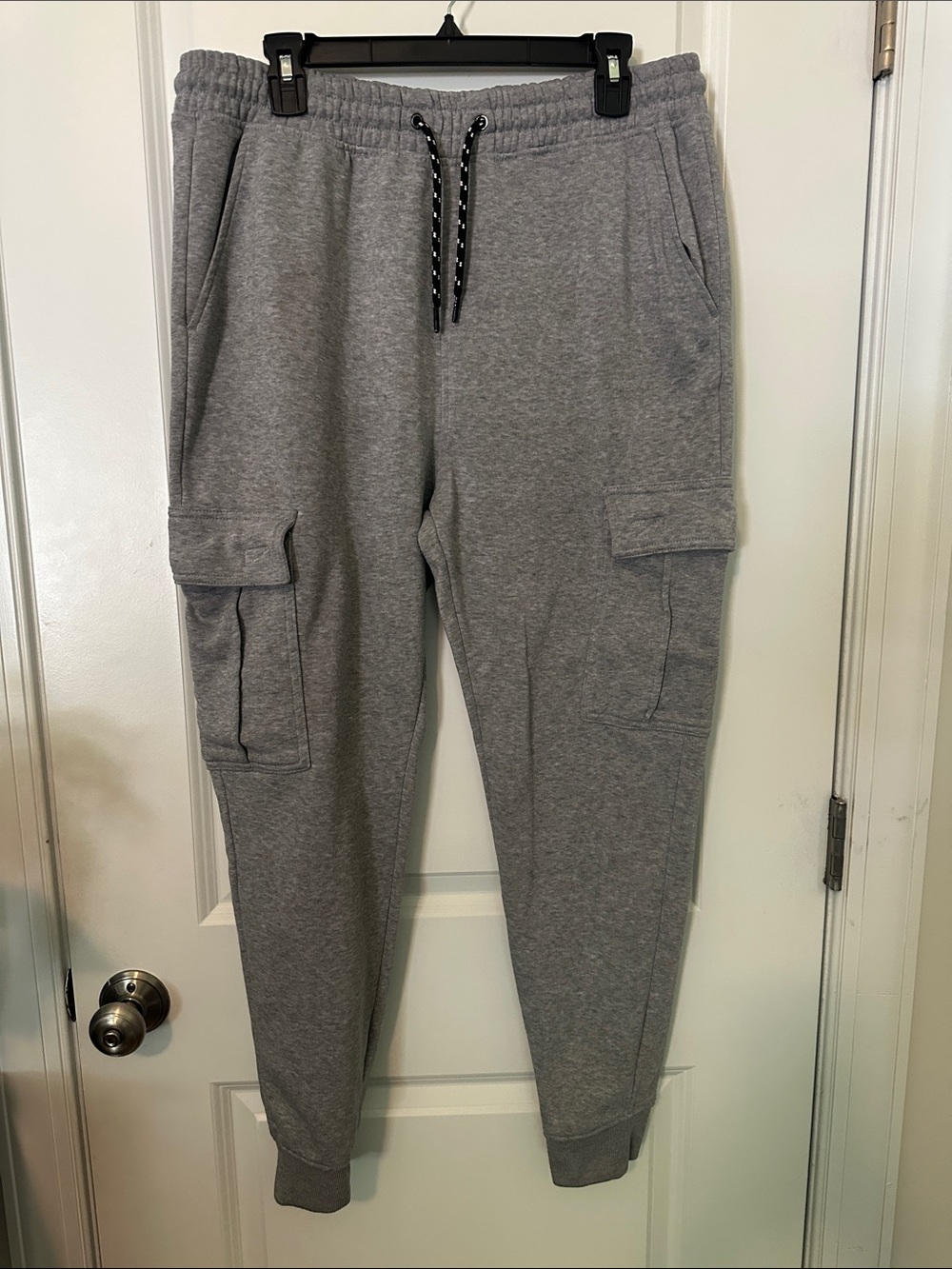 Hype Men's Gray Cargo Joggers with Contrast Drawcord